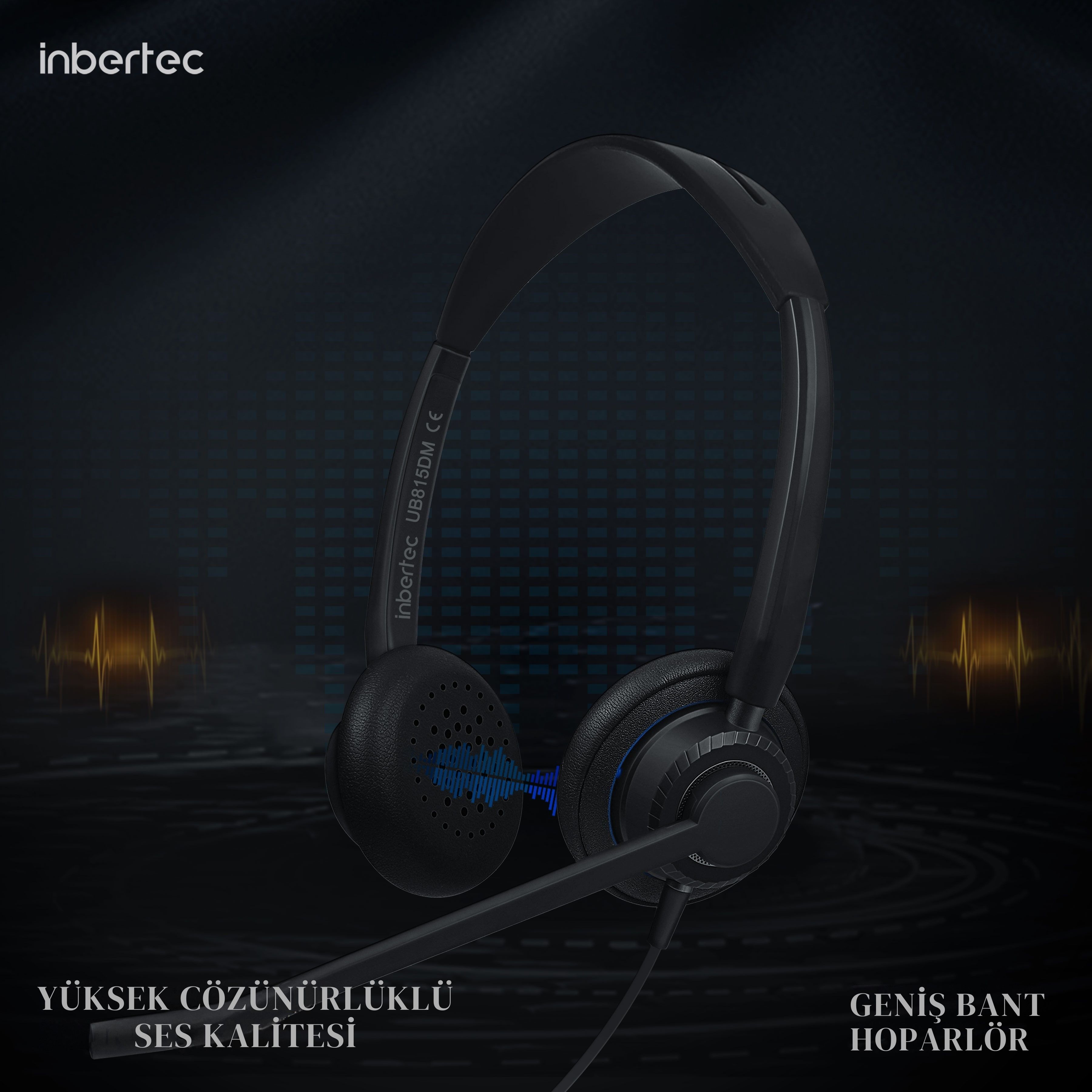 Inbertec UB815DM Duo &Ccedil;ağrı Merkezi Kulaklığı